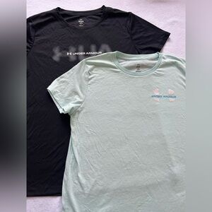 2 women’s under armour shirts